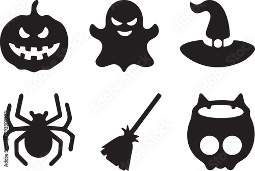 set of halloween icons