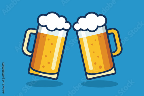 Ice-cold lager in a frosted mug with a foamy head, perfect for a refreshing pub pint