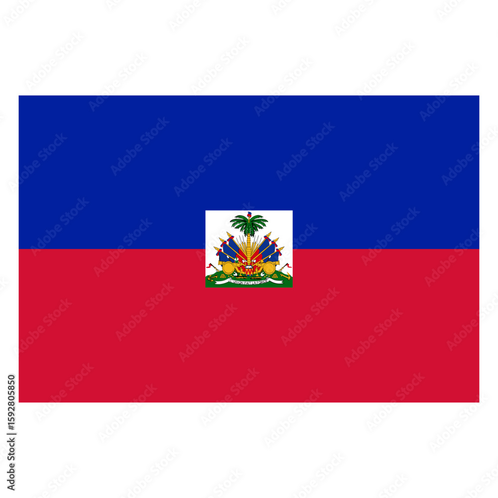 Naklejka premium flag of Haiti