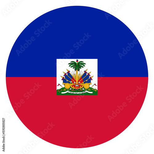 flag of Haiti circle