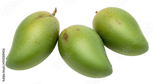 Wallpaper Mural Isolated Green Mangoes Torontodigital.ca