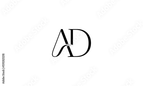 AD initial letters, monogram logo