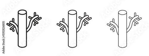 Obraz na płótnie Blood vessel icon