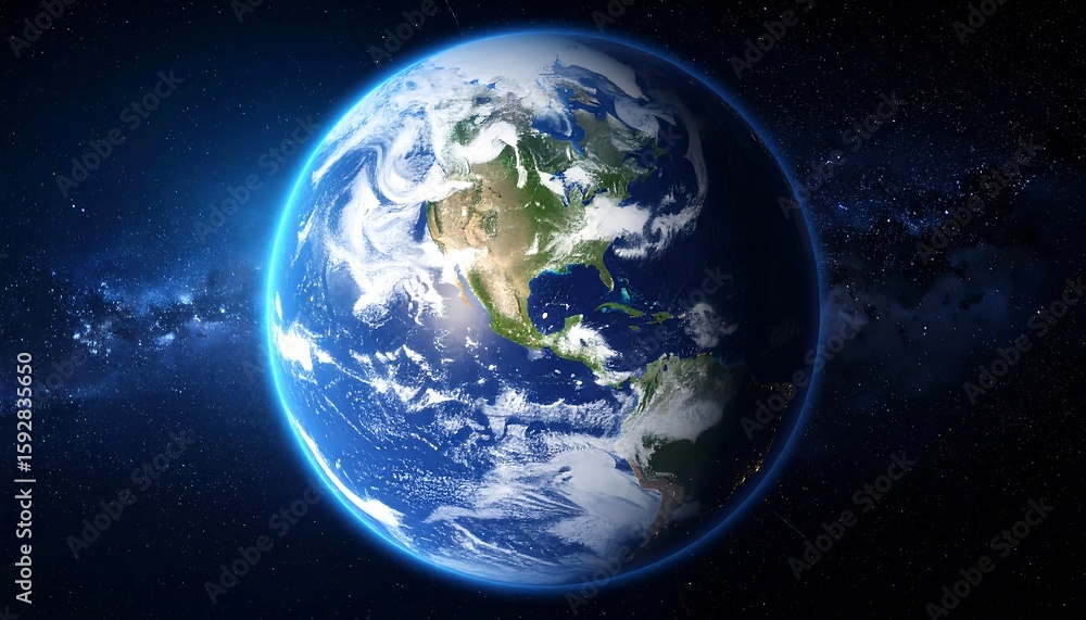 Fototapeta premium Earth in space (1)