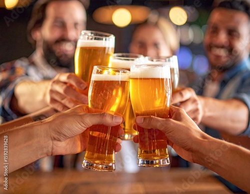 Friends toasting with beer (2)