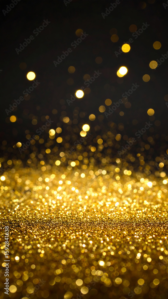 Luxurious Gold Glitter Texture: Sparkling Background for Elegant Designs & Festive Celebrations