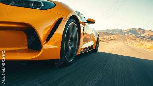 car driving on a road