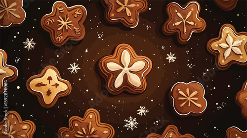 Festive Christmas Gingerbread Man Animation