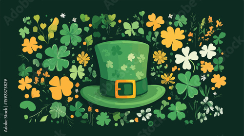 St. Patrick's Day flat vector illustration