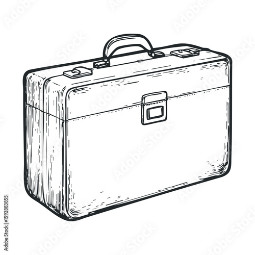 Vintage suitcase for travel and adventure planning purposes
