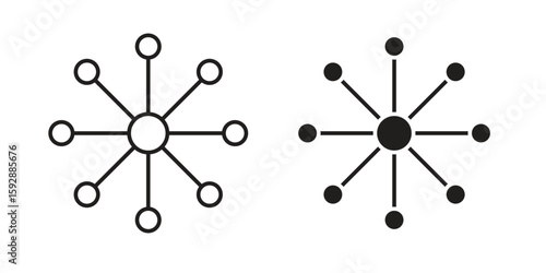 Variety icon. concept solid and line style in black. EPS 10