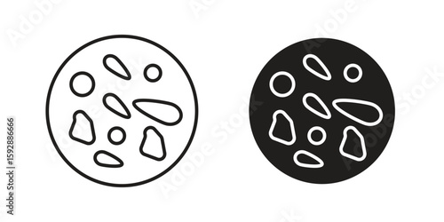 Thalassaemia icon. concept solid and line style in black. EPS 10