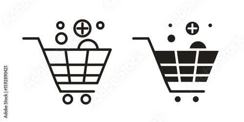 Procurement icon. concept solid and line style in black. EPS 10