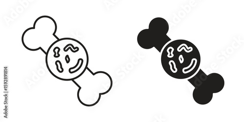 Multiple myeloma icon. concept solid and line style in black. EPS 10