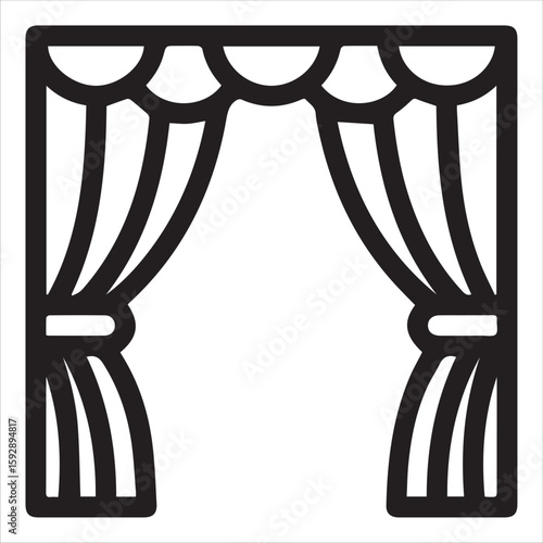 Classic stage curtains opening to reveal a performance
