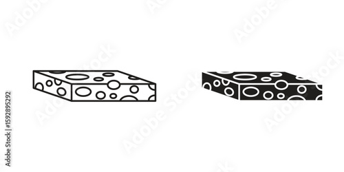 Halva icon. concept solid and line style in black. EPS 10