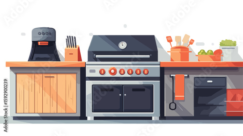 Modern Grilled Kitchen Appliance Technology
