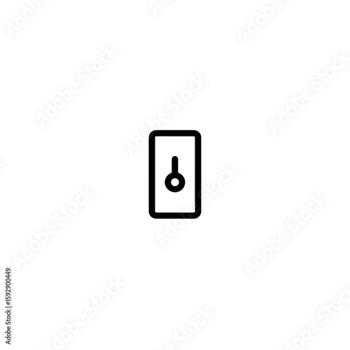 Switch icon activates toggle mechanism on white backdrop graphic simplicity outline