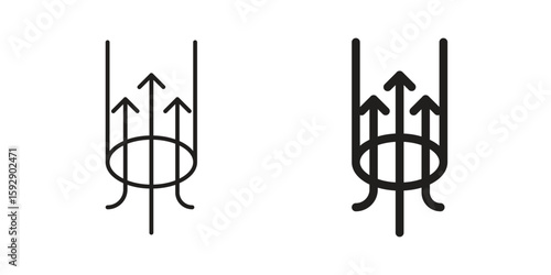 Air suction icon. concept solid and line style in black. EPS 10