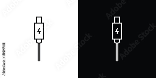 Canvastavla USB type c icon. pictogram. flat vector sign. Vector Eps 10