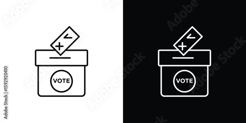 Bild auf Leinwand Referendum icon. pictogram. flat vector sign. Vector Eps 10