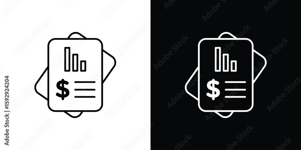 Fotografie Income statement icon. pictogram. flat vector sign. Vector Eps 10