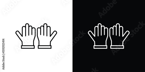 Photos Gloves icon. pictogram. flat vector sign. Vector Eps 10