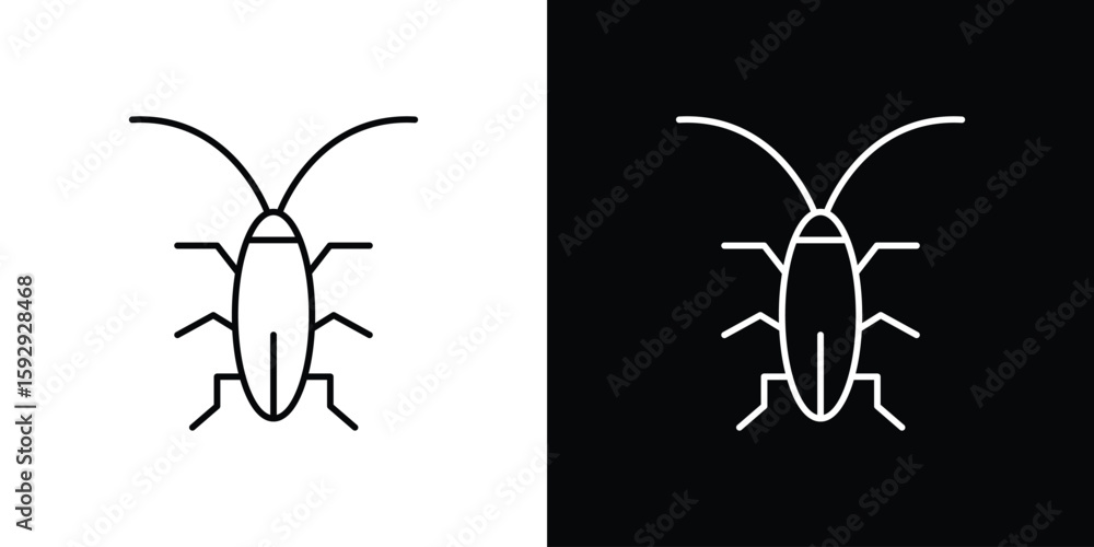 Foto Cockroach icon. pictogram. flat vector sign. Vector Eps 10