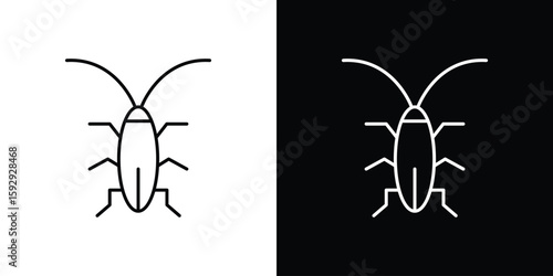 Foto Cockroach icon. pictogram. flat vector sign. Vector Eps 10