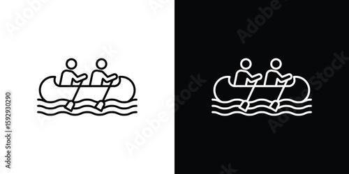 Tableau sur toile Boat race icon. pictogram. flat vector sign. Vector Eps 10
