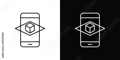 Foto Ar apps icon. pictogram. flat vector sign. Vector Eps 10