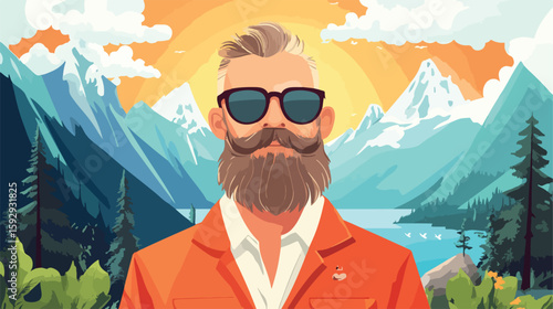 Fathers Day Vector Illustration Design