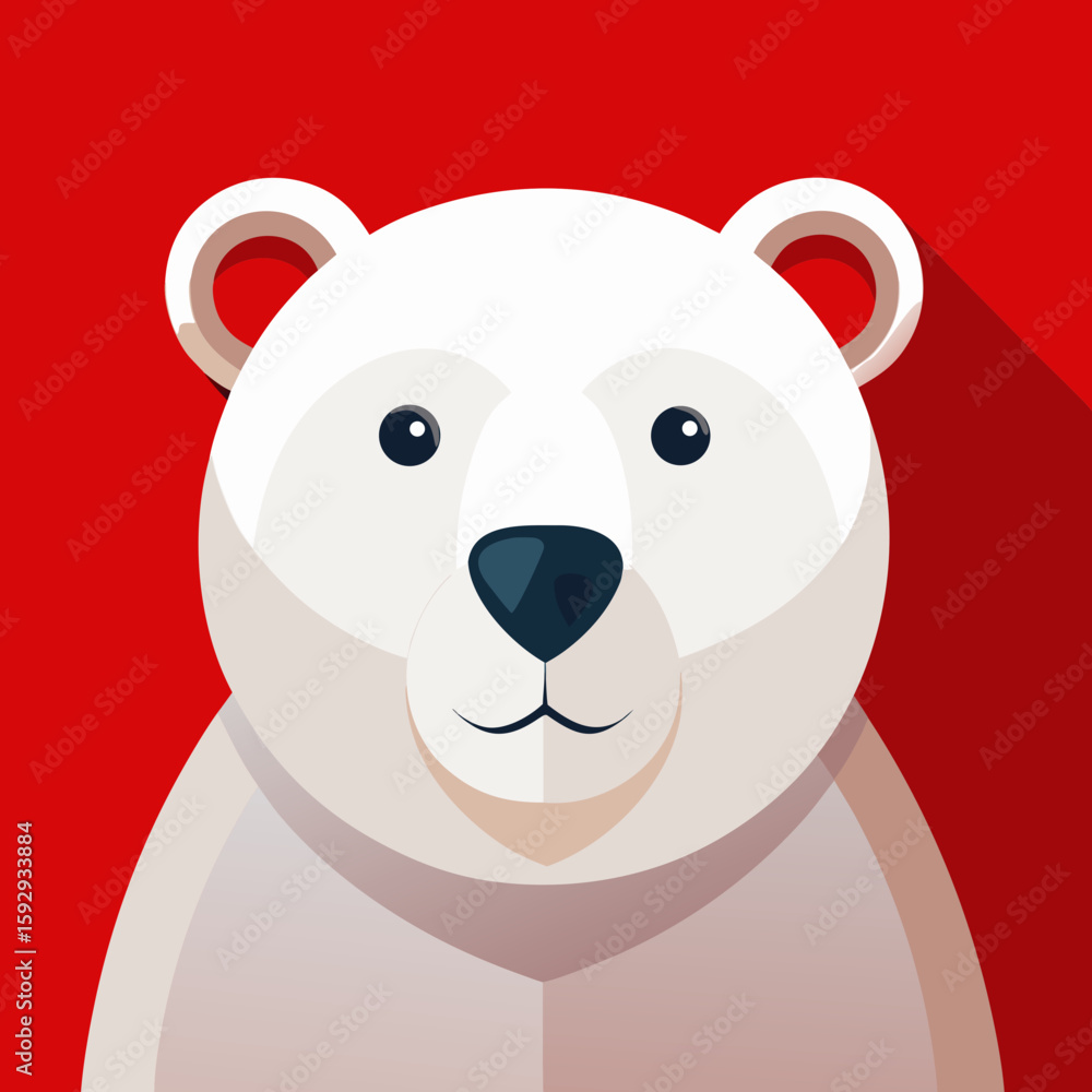 Fototapeta premium white polar bear, polar bear, bear, arctic animal, black background, polar wildlife, white bear, cold climate, snowy fur, wild animal, predator, tundra creature, strong animal, majestic bear, solitude