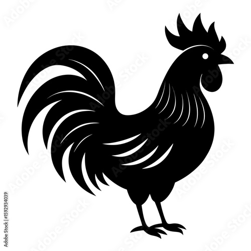 Rooster, Chicken, Bird, Farm, Animal, Poultry, Cock, Crowing, Dawn, Morning, Country, Rural, Agriculture, Livestock, Domestic, Crest, Comb, Wattle, Spur, Feathers, Tail, Farmhouse, Barnyard, Pecking, 