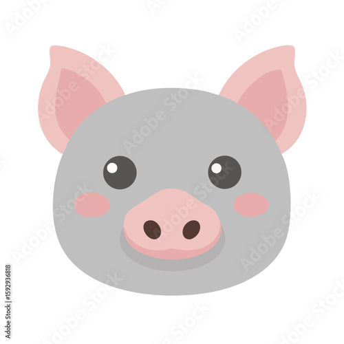 Pig, snout, animal, cute, farm, cartoon, happy, funny, mammal, pink, character, swine, hog, domestic, adorable, cheerful, livestock, agriculture, farm animal, pet, friendly, smiling, sweet, charming, 