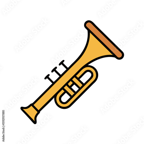 a brass musical instrument, musical instrument, brass instrument, trumpet, horn, trombone, tuba, cornet, euphonium, bugle, flugelhorn, French horn, music, orchestra, band, jazz, classical, sound, melo