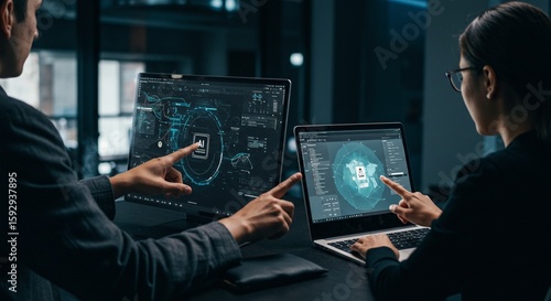 Wallpaper Mural Business collaboration on hightech displays Torontodigital.ca