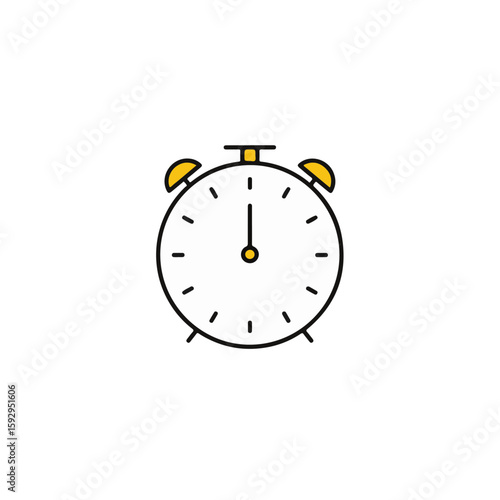 A stylish clock is a symbol of time and the important of time management.