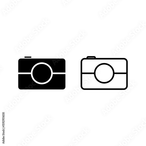 Set of camera icons. for mobile concept and web design. vector illustration on white background