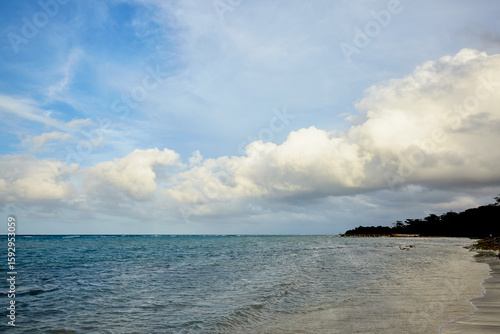 View of the Horizon on the Beachfront in Montego Bay, Jamaica