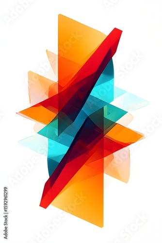Abstract geometric shapes art design, modern colorful background, triangles and polygons
