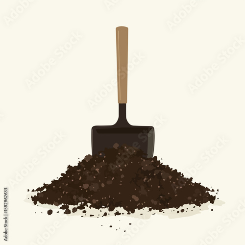 Gardening tools flat vector illustration