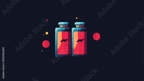 Advanced Battery Design Technology Illustration