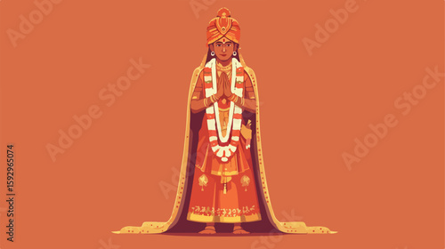 Traditional Hindu Groom Wedding Attire