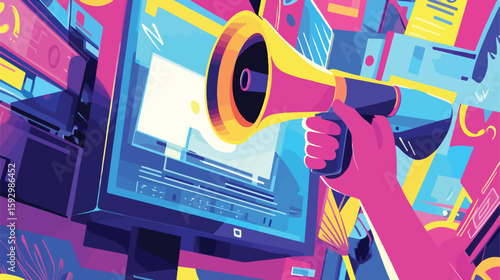 Digital Marketing Communication Concept Design