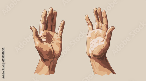 Applauding Hands Flat Vector Illustration Icon