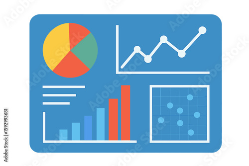 The admin panel is presented through a vector design template that incorporates infographic elements, a HUD diagram, and info graphics, all within a dark style vector illustration for a website's UI