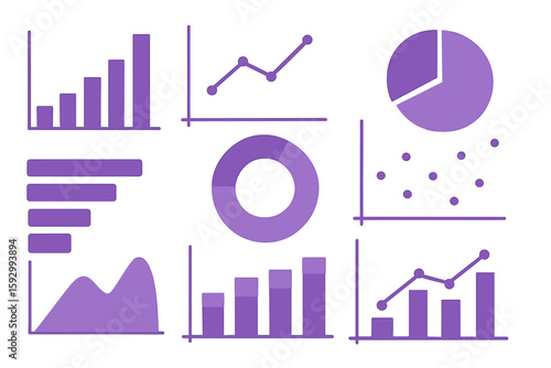 A contemporary infographic template featuring financial statistics and charts is presented in an infographics dashboard with an admin panel interface that includes colorful graphs and charts on a