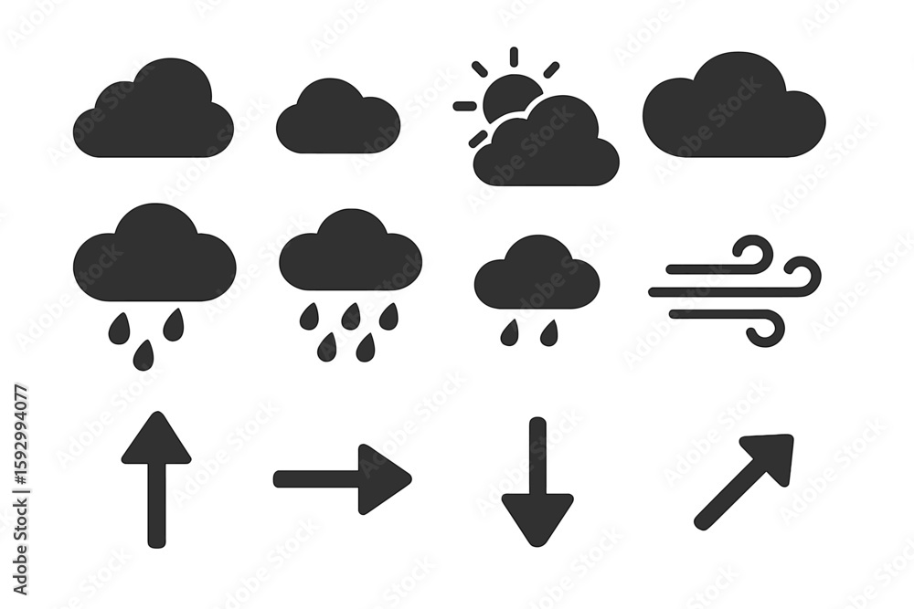 The analysis of an architecture site incorporates various symbols, icons, elements, and drawings, including flat and isolated vector graphics, as well as architecture elements represented by lines