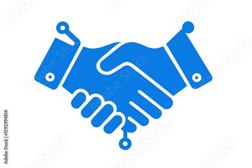 Digital Deal Online Contract Handshake Logo design vector linear’ is rephrased as Online Digital Contract Handshake Deal Logo vector design linear